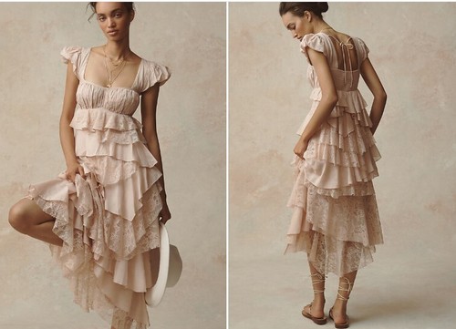 Abito midi anthropologie - midi,