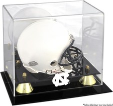 Espositore mini casco North Carolina Tar Heels Golden Classic logo presente