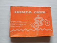 Honda CR 50 Cross 1984 manuale uso manutenzione libretto istruzioni originale