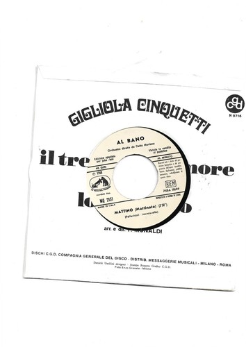 Bano disco giri - ,disco, ediz