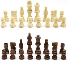 SET 32 PEDINE SCACCHI in LEGNO