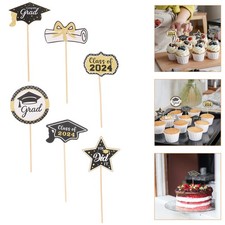  24 Pcs Topper Torta Laurea