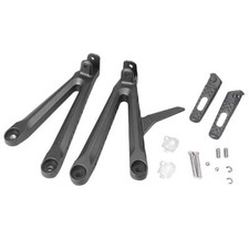 Pedane poggiapiedi posteriori nere per Honda CBR 600 RR 05 06 2005 2006