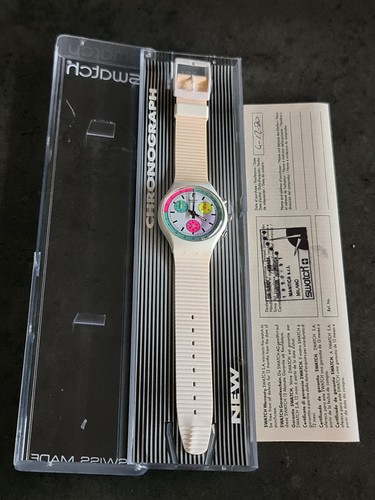 Swatch chrono white - chrono, horse