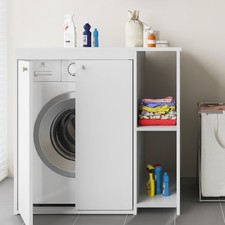 Mobile Coprilavatrice in PVC con Ripiani Copri Asciugatrice da Esterno Negrari