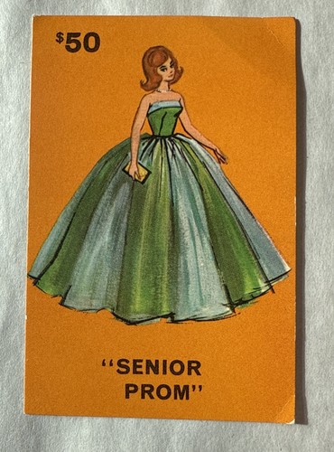 Vintage senior prom card - prom,