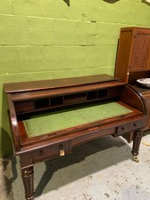 Antique mahogany roll top desk