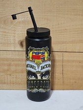 Michael Jackson DANGEROUS World Tour Flask Black PEPSI Water Bottle PROMO 1992