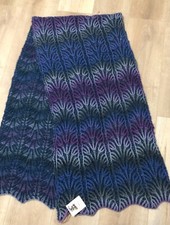 Stola lana punto brioche ai