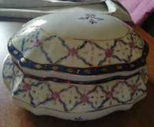 Centro tavola,Portagioie in porcellana  Via Veneto Limoges  