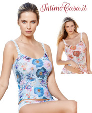 Maglia Top Donna Spalla Stretta Jadea in Tulle e Cotone Estiva Fresca