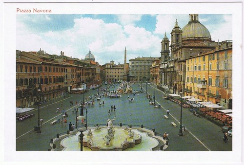 Cartolina piazza navona - piazza,