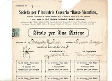 Titolo azione industria - azione,