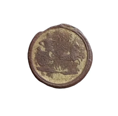 Antico bottone medaglia - antico,