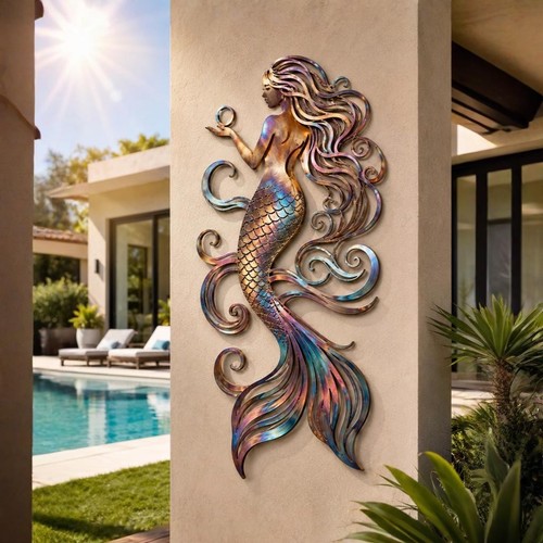 Sirena metallo arte parete