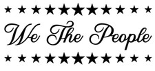 Adesivo We The People vinile
