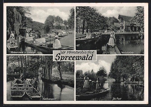 Lübbenau spreewald punto - ak, lübbenau/spreewald,