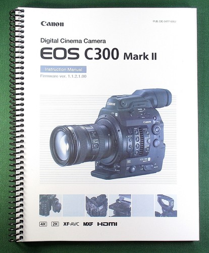 Canon eos c300 - ii, manuale