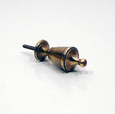 Pomello pomolo maniglietta maniglia ottone '800 ferramenta vintage antica a192