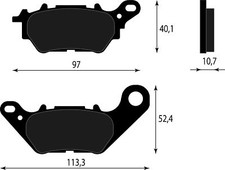 PASTIGLIA FRENO POSTERIORE