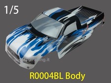 R0004BL Carrozzeria per Monster truck 1/5 verniciata e completa di adesivi VRX