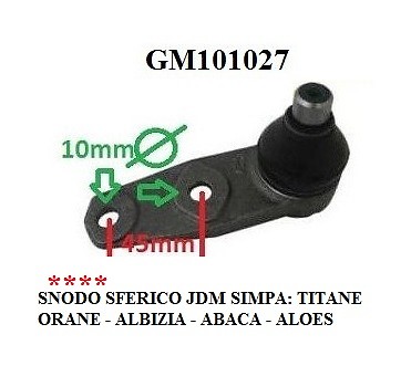 Snodo sferico jdm simpa - simpa, titane