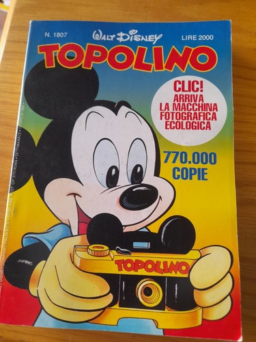 Topolino numero 1807 walt - topolino,