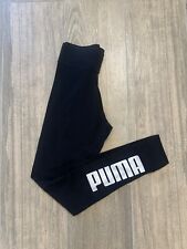 LEGGINGS DONNA PUMA ESSENTIALS LOGO 586832-01 col. nero/bianco