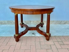 Tavolo Rotondo in Stile Impero in Mogano- Restaurato (in corso d'opera)_car 3226