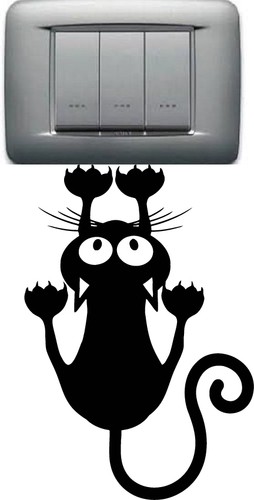 Adesivo stickers gatto - adesivo,