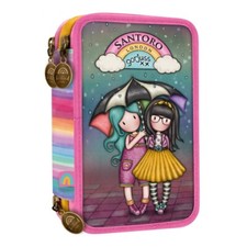 GORJUSS SANTORO ASTUCCIO 3ZIP SCUOLA 2023 BE KIND TO EACH OTHER