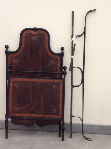 Letto ferro dipinto fine - in,