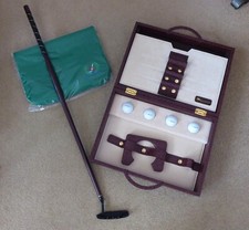 Renzo Romagnoli Set Golf Ufficio Pelle Made In Italy Unico Dal 1972 Fatto a Mano