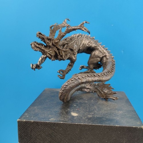 Statua drago ottone finitura