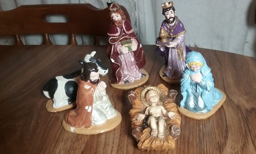 Presepe vintage dipinto mano - dipinto,