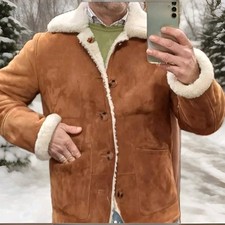 montone shearling uomo usato Schott