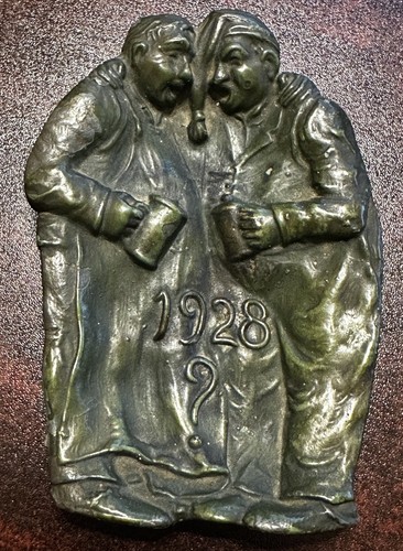 Antico vassoio statuina - , in