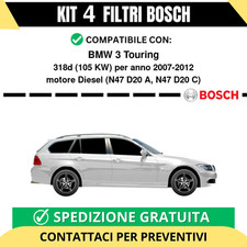 KIT BOSCH 4 Filtri tagliando