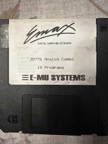 Emax sound library floppy - library,