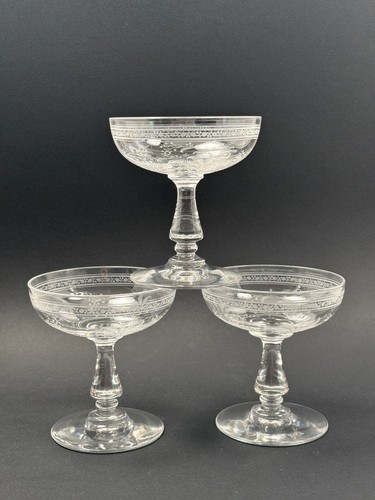 Baccarat lot 3 coupes - baccarat,