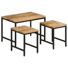 Tavolini a Incastro 3 pz Legno
