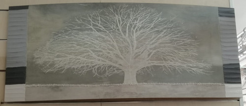 Quadro base grigio argento con - quadro,