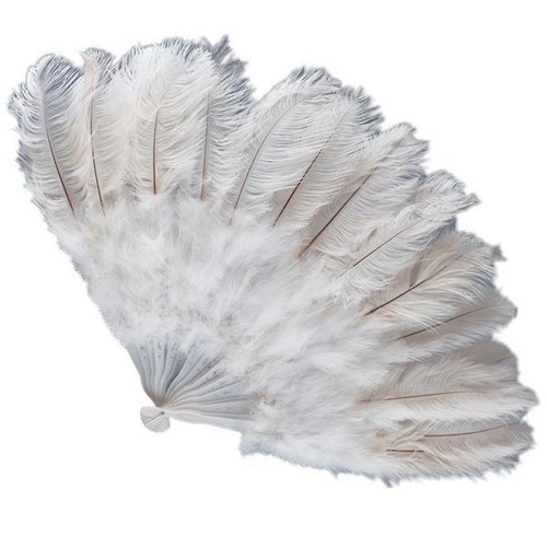 Ventaglio piume struzzo - di,