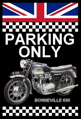 Plaque parking only triumph - parking,