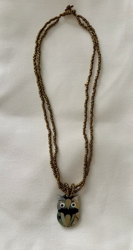 Collana con ciondolo gufo