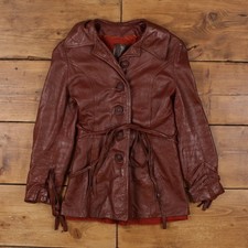Giacca pelle vintage S anni 70