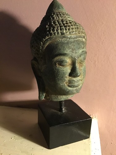 Testa buddha antica stile - antica,