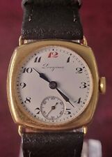 Longines Cushion Gold 18 K Vintage Military Extremely Rare 1917