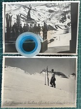 Rare 2 Foto-cartoline originali  Funivia Cervino  1940/b