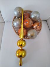 Stock Palle di Natale Vintage puntale decorazioni collezione Christmas balls